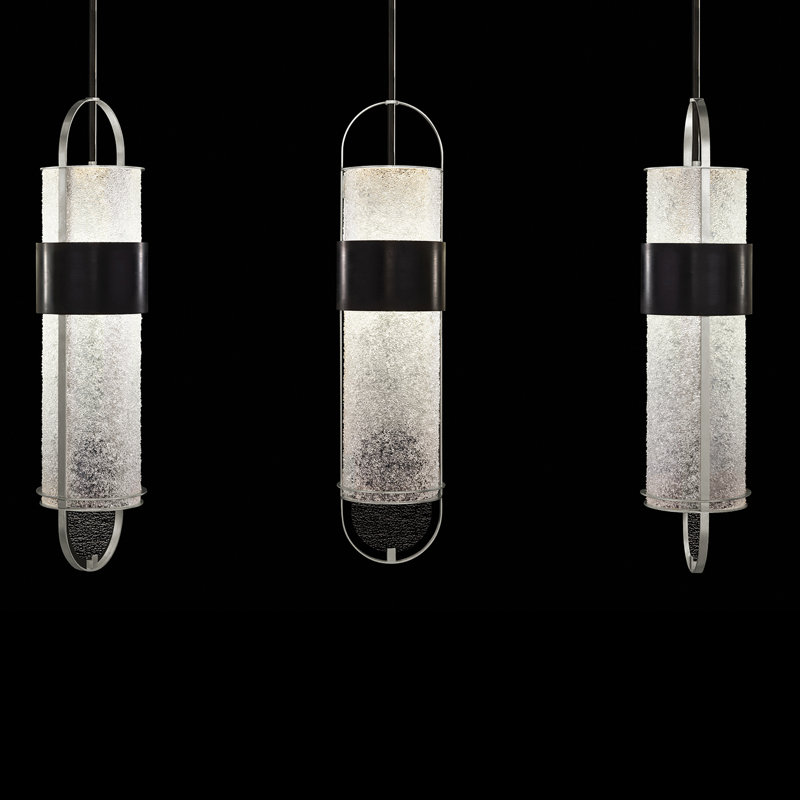 Bond 6 - Light LED Pendant, Black/Silver, Clear