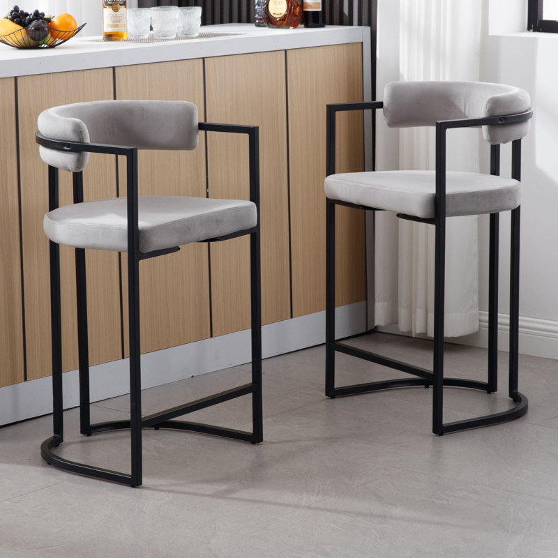 Adelynn Counter Stool, Grey