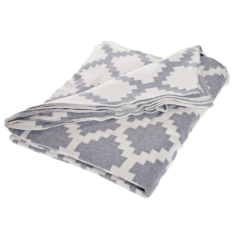 Gertz Geometric Quilted Blanket