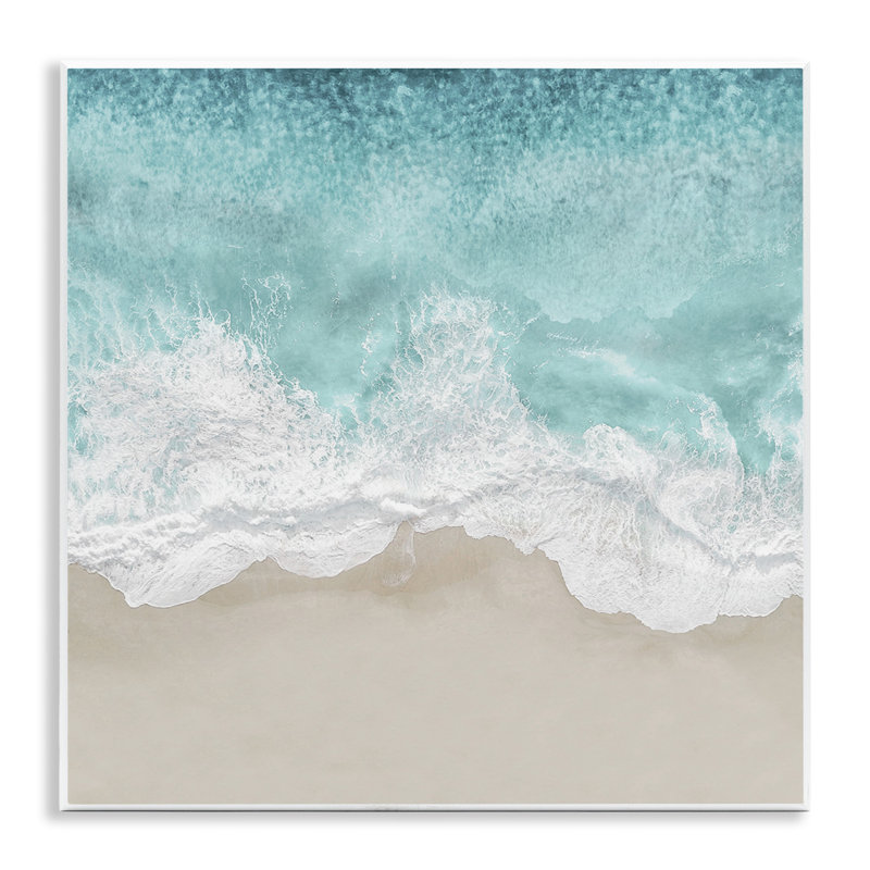 «Sea Foam Sandy Beach Soft Blue Coast» par Maggie Olsen - impression