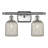 Brysin 15" W 2-Light Dimmable Metal Vanity Light with Glass Shades-848961681-848961675