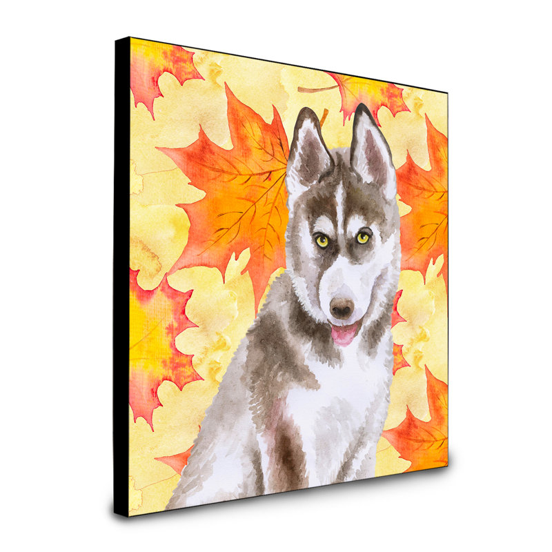 Panneau mural d’art Cannes, Husky sibérien brun
