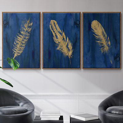 " Golden Feather I " 3 - Pieces