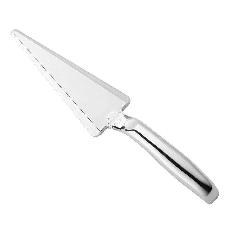 Coupe-gâteaux jetables en plastique argent brillant