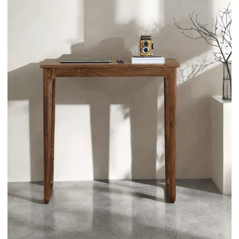 Table de bar italienne italienne en noyer noir