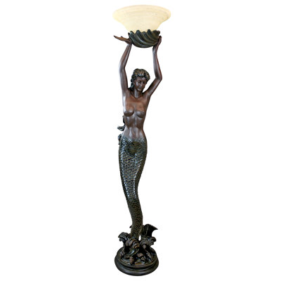 Mermaid Goddess 73" Torchiere Floor Lamp