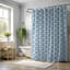Blue Shapes - Rideau de douche Premium-1299950006