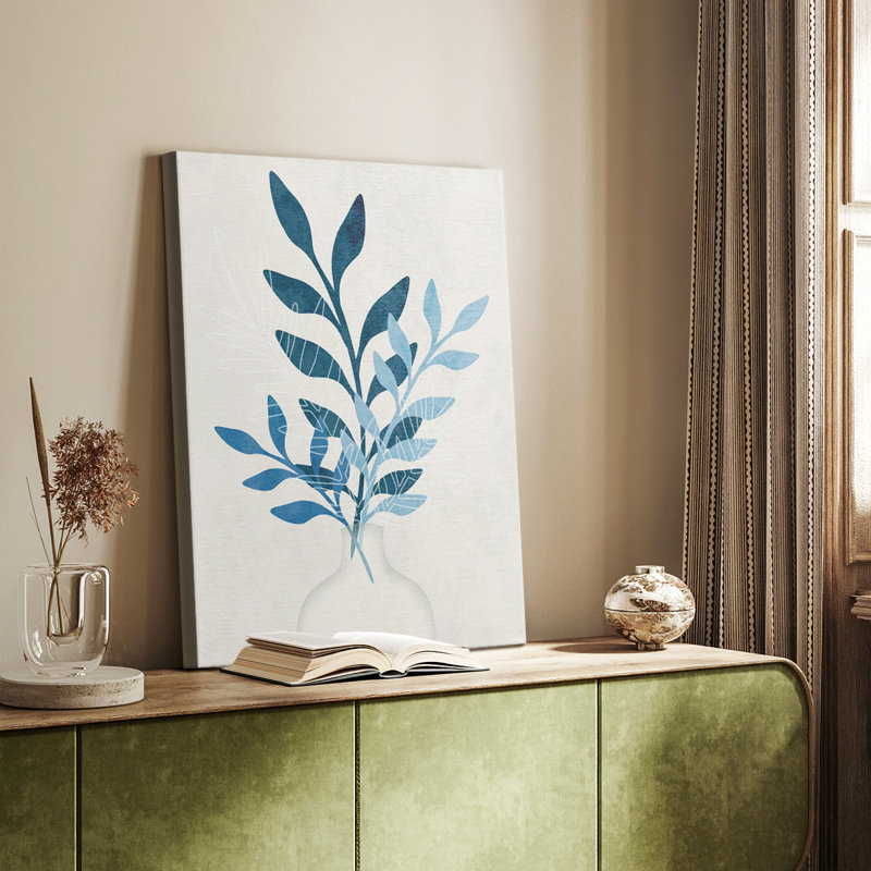 Feuillage monochrome II - galerie Cavas sur mesure, H 48 po x l 32 po