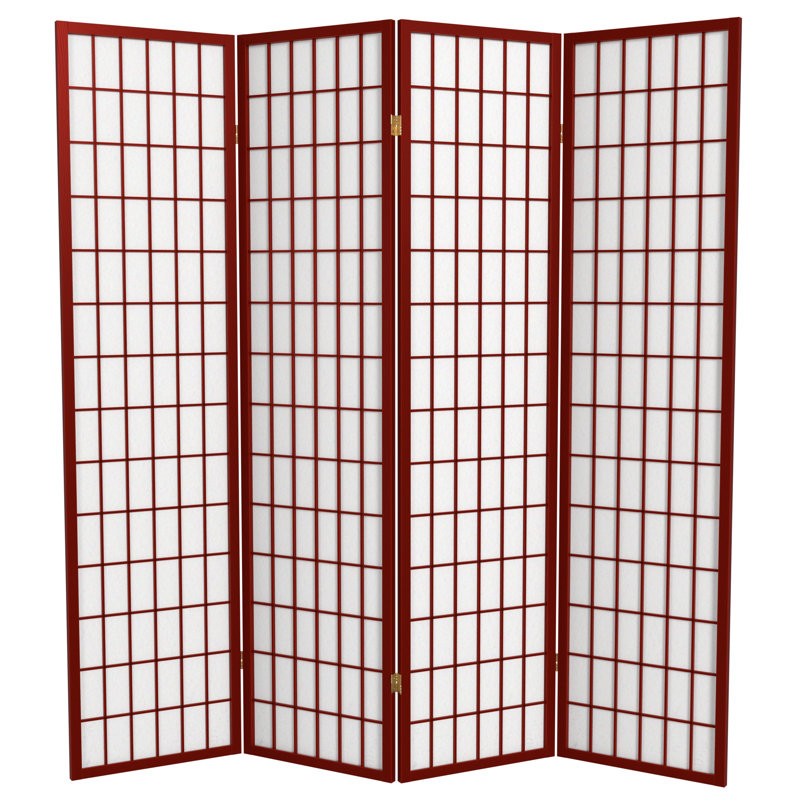 Paravent Shoji pliable Alex 70'' H, Cerisier, 4