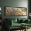 Grande impression sur toile encadrée, reproduction florale abstraite pour décoration intérieure moderne-118733442-118733444