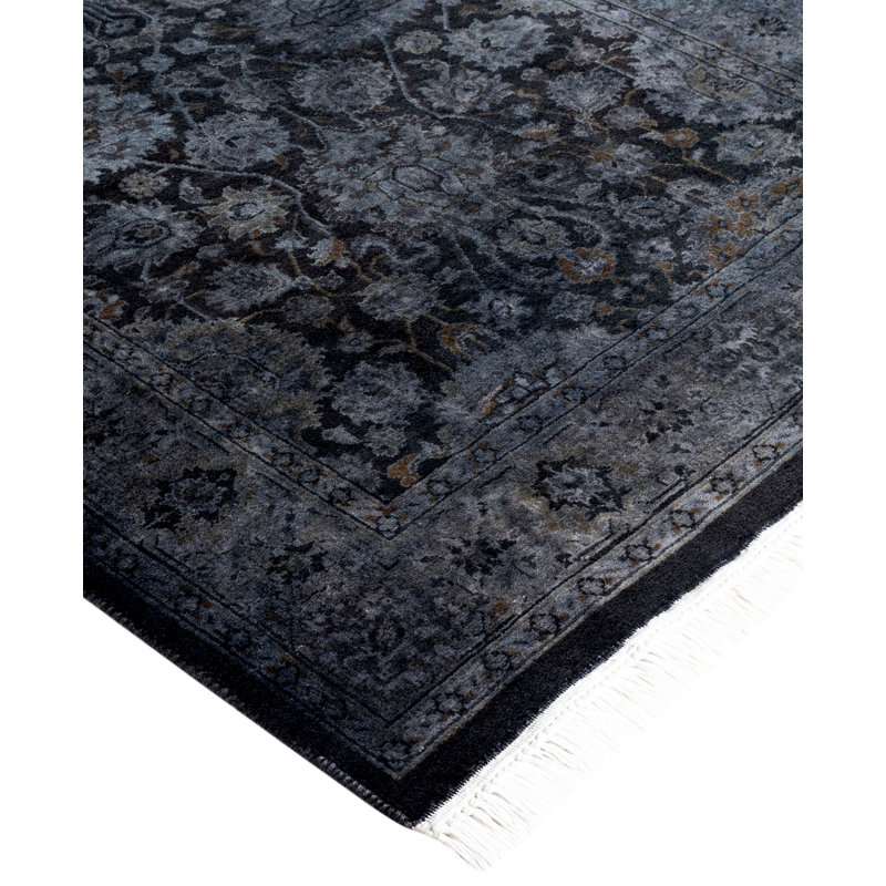 Overdyed One-of-a-Kind 2' 7" X 18' 2" Hand Knotted Area Rug