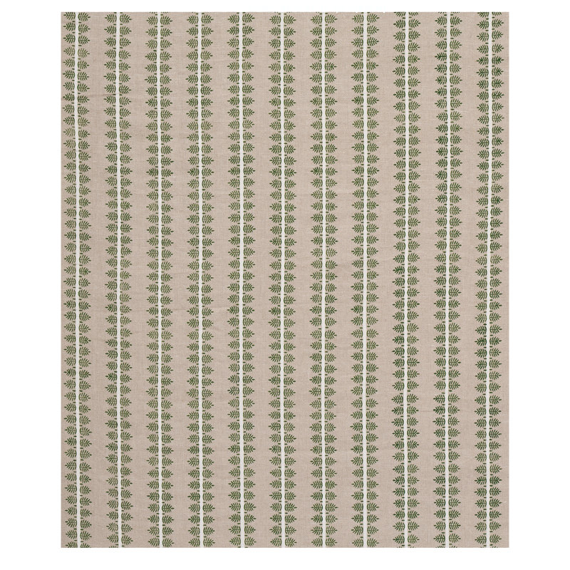 Alva Hand Block Print Fabric, Green