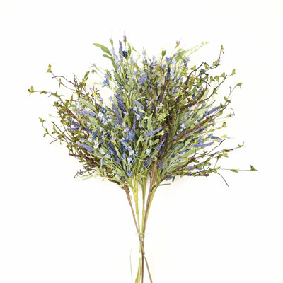 Arrangement floral de 36 po de fleurs de lavande artificielle de 36 po pour le remplissage de vase, la verdure de la ferme, la branche de feuillage pulvérise un long bouquet floral en vrac pour la fête de mariage