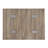 Weathered Oak And Chrome Side Table