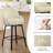 Modern Upholstered Swivel Counter Stool-848345921