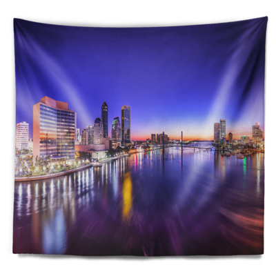 Photographie jacksonville florida city cityscape tapisserie