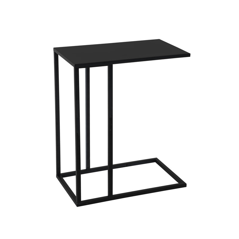 Tanu End Table, 23" H x 19" W x 11" D, Black Iron