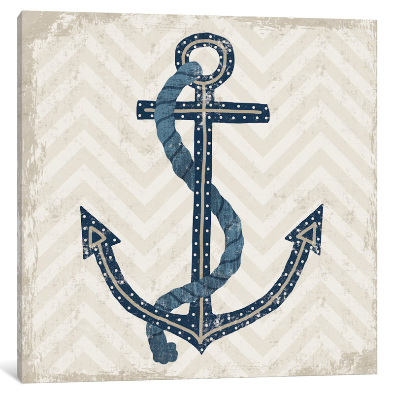 " Nautical Anchor " by Michael Mullan, 37" H x 37" W x 1.5" D