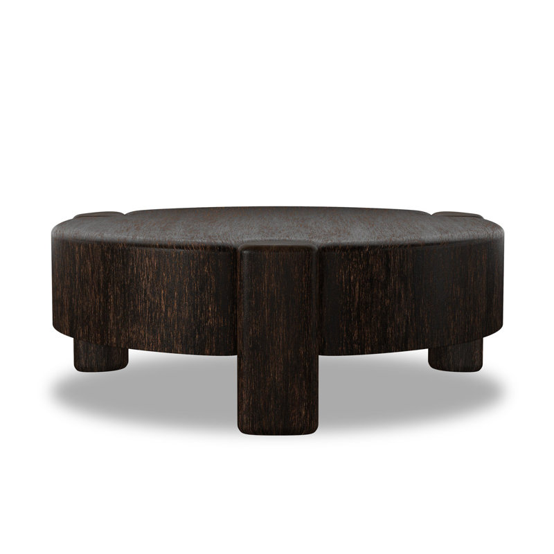Toman Coffee Table, Ebony Rustic Oak