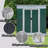 Outdoor Storage Sheds 6Ftx4ft Pent Roof Green-124152423
