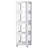 Modern 4-Tier All-Steel Rotating Bookshelf with 360-Degree Storage and Lockable Silent Wheels-1177108745