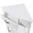 33.8'' Small Triangle Corner Table, Wood Corner Side Table For Small Spaces/ Living Room, 3 Tier End Corner Table With Solid Wood Legs, Milk White-114240388
