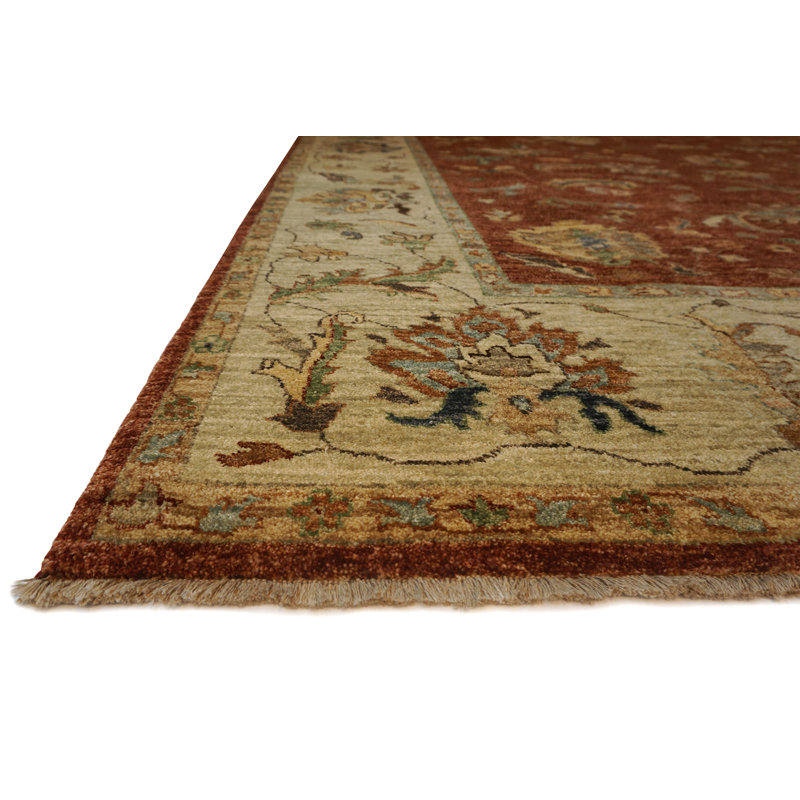 Essence Hand Knotted Wool Area Rug, Rectangle 9' x 12'