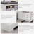 Wood 2-Drawers Nightstand With Charging Station, 24'' Tall Farmhouse End Table With Storage & Semi-Open Shelf-794126197