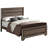 Washed Taupe Queen Panel Bed