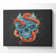 Snake Wrapped Around A Skull Metal Print