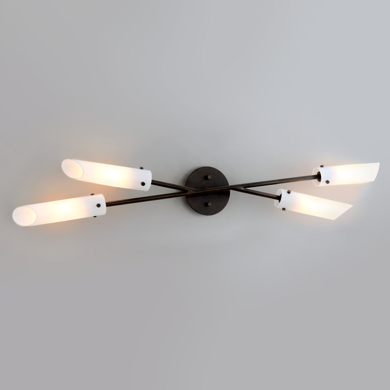 4 - Light Flush Mounted Sconce