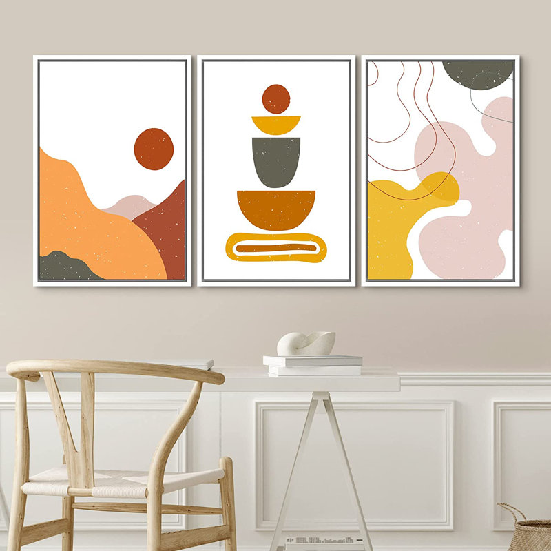 3 - Pieces, 36" H x 72" W x 1.5" D, White