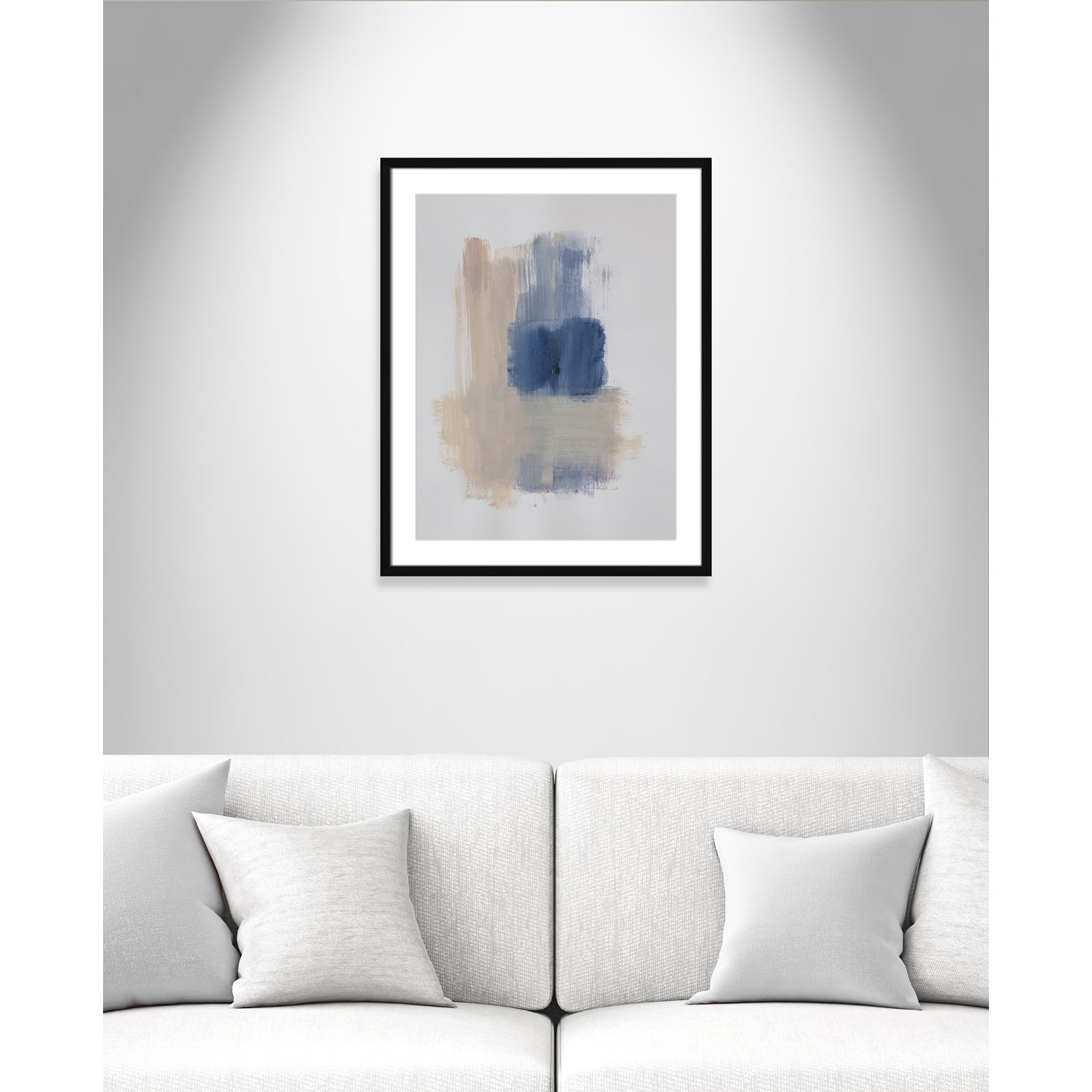 Powder Room Wash III by Casa Fine Arts, Black Matted Picture Framed, 29.5" H x 23.5" W x 1.25" D