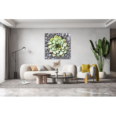 Cactus en pot 177 - reproduction sur toile tendue
