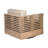 Fritz Swivel Eucalyptus Outdoor Lounge Chair-93692942