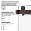 Porte de douche coulissante double 66 po L x 60 po H-135004760