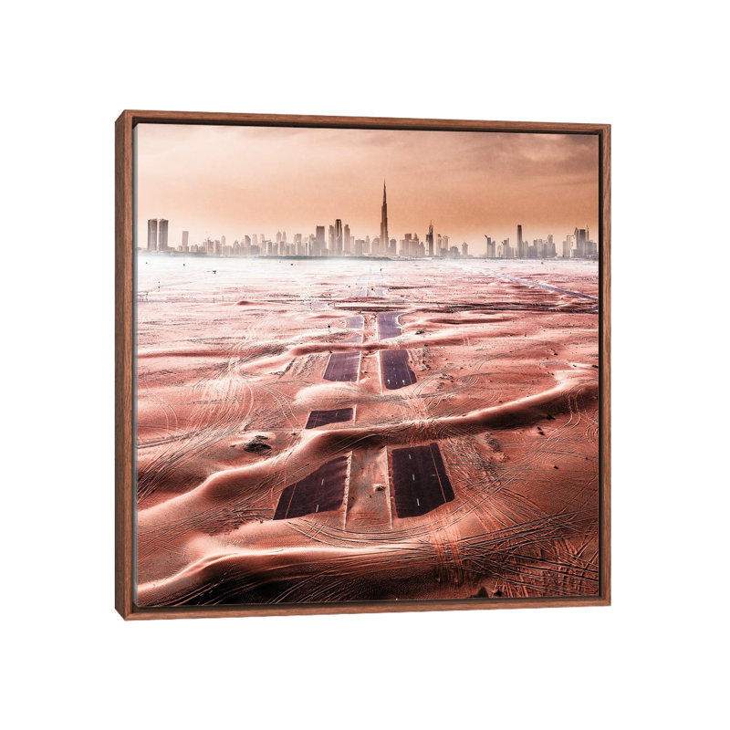 Roads Of The Desert by Carmine Chiriaco - Print on Canvas