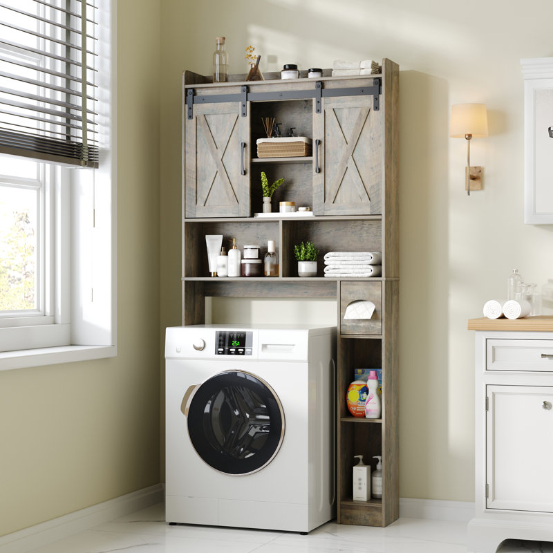 Over The Toilet Storage Cabinet, Light Gray