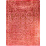 Overdyed One-of-a-Kind 9' 1" X 11' 10" Hand Knotted Area Rug