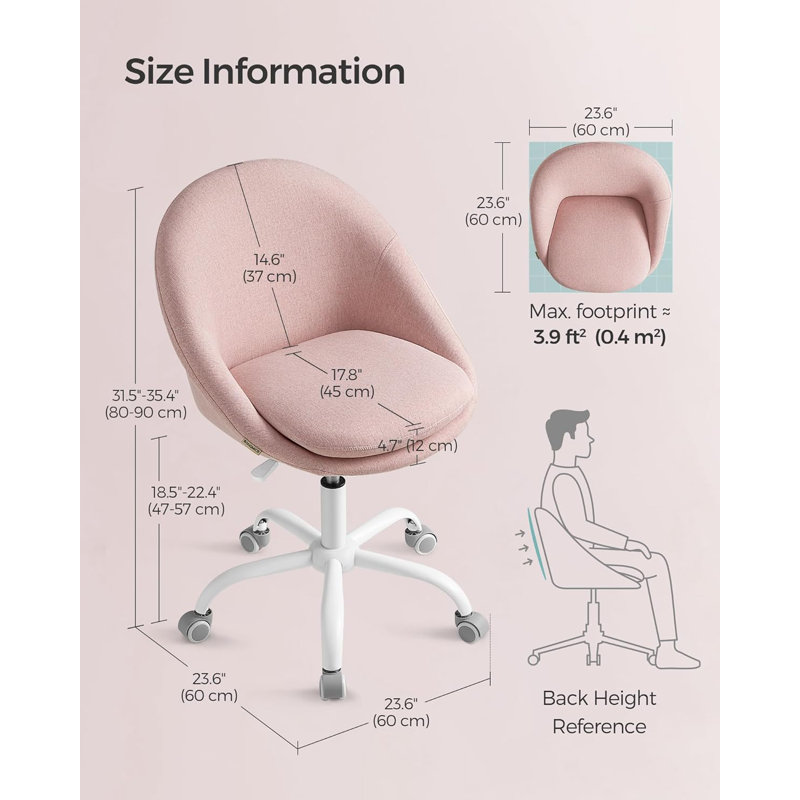 Ferron Office Chair, Pink
