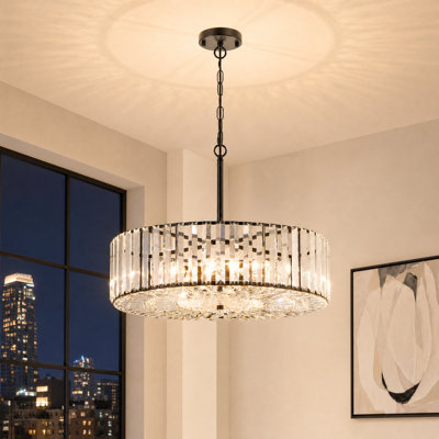 Crystal Semi Flush Mount Ceiling Light