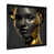 Impression noire sur toile encadrée sélectionné
