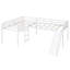 Lit mezzanine simple en L avec échelle et toboggan-674000106
