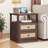  Rattan Nightstands with Storage and Built-in Outlets for Bedroom, 2 Drawers End Side Tables for Living Room,Office-2125145584