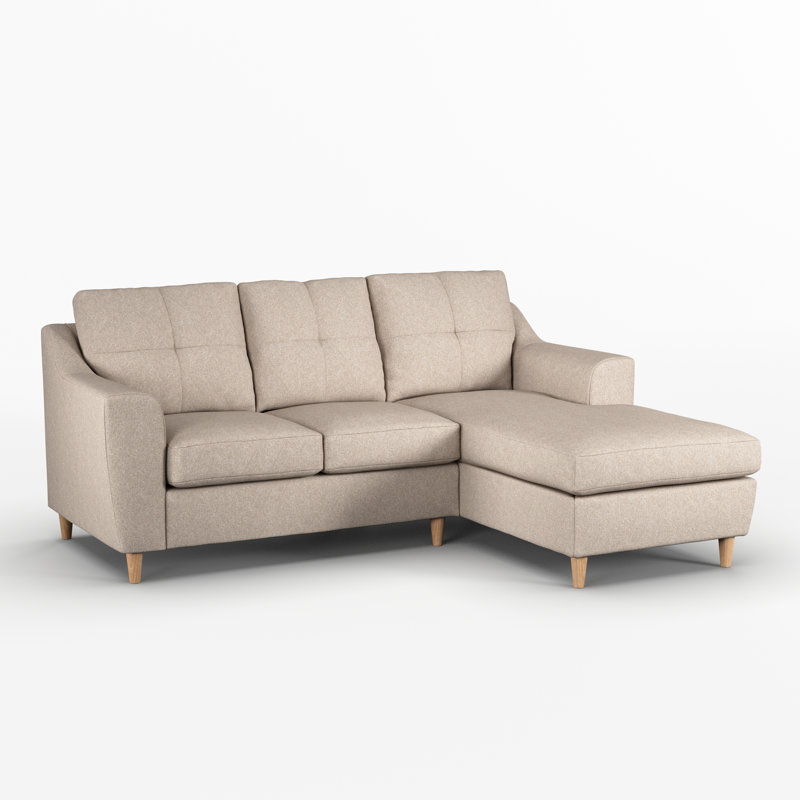Espitia 3 Seater Corner Chaise, Oatmeal, Right Hand Facing