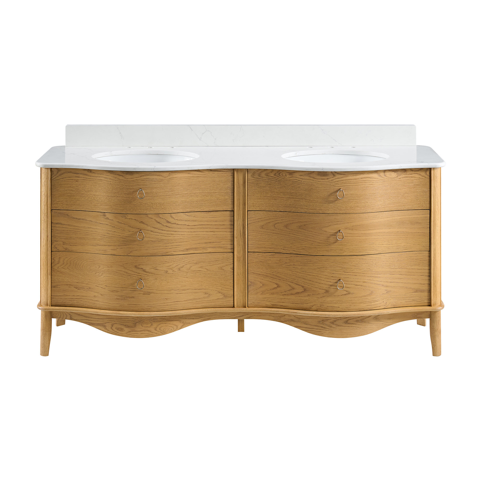Emmy Bathroom Vanity, Natural, 72"