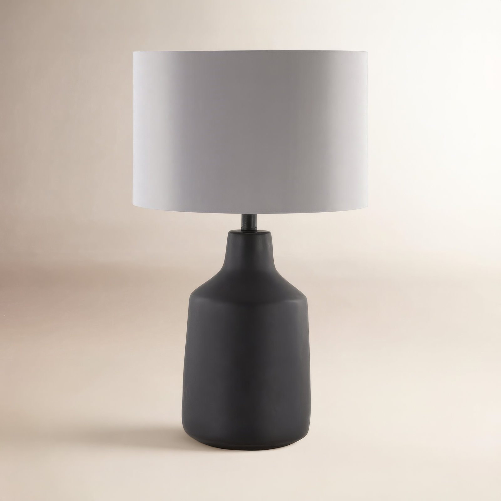 Lockwood Concrete Table Lamp, Black Base / Gray Shade