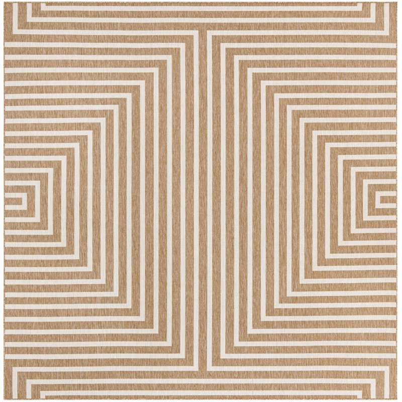 Tapis contemporain Nykeia, Carré 10 pi