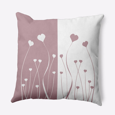Floral Polyester Throw Pillow