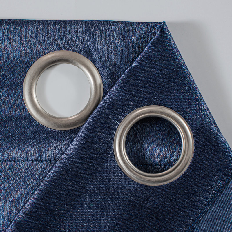 Rosetter Blackout Curtain Pair, Navy
